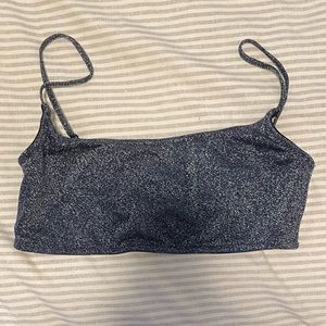 Triangl Navy Sparkle Bikini Top and Bottom